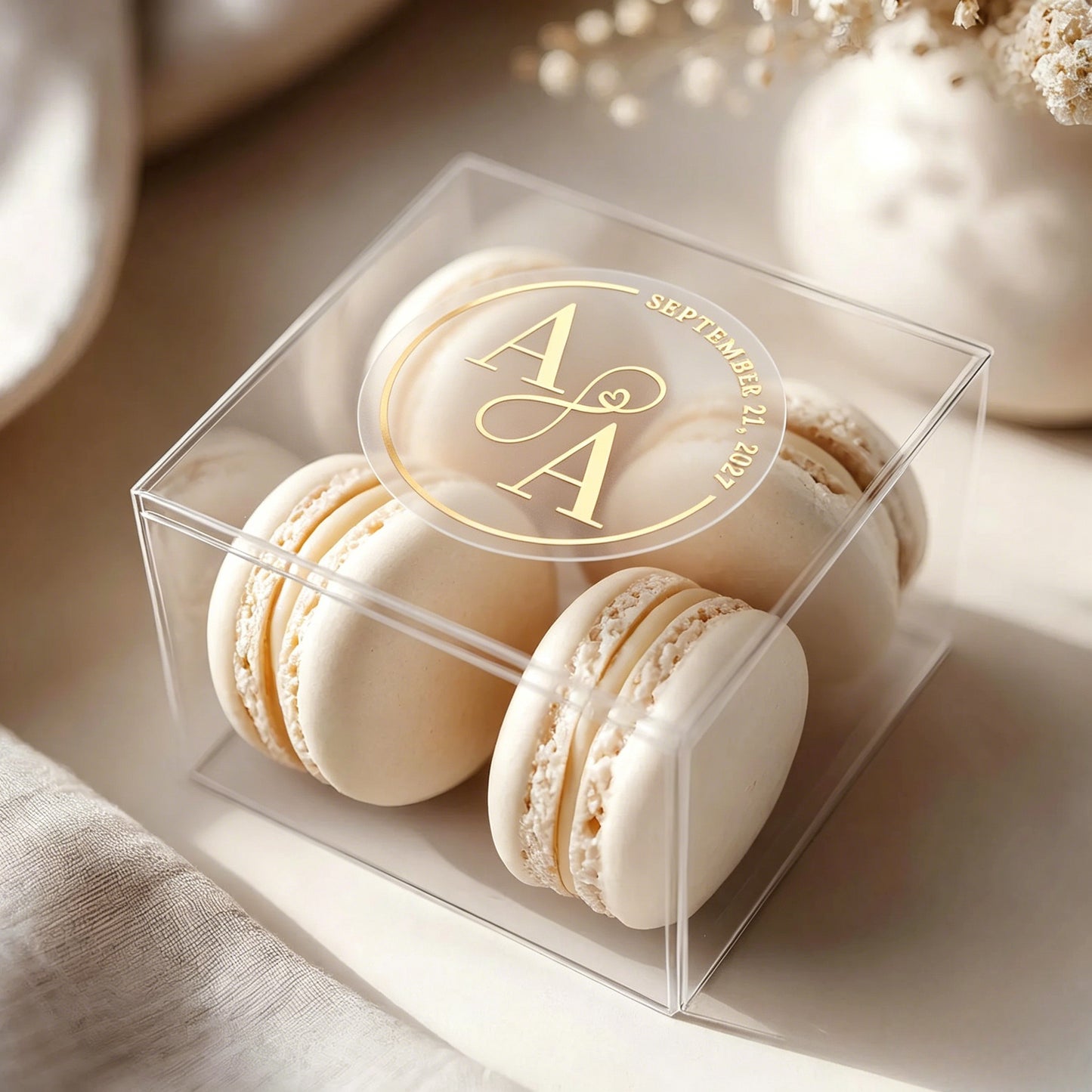Personalized Monogram Envelope Seals with Initials for Wedding Favors