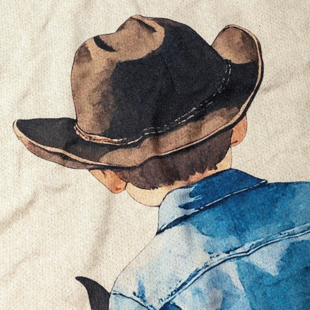 Personalized Cowboy Baby Blanket