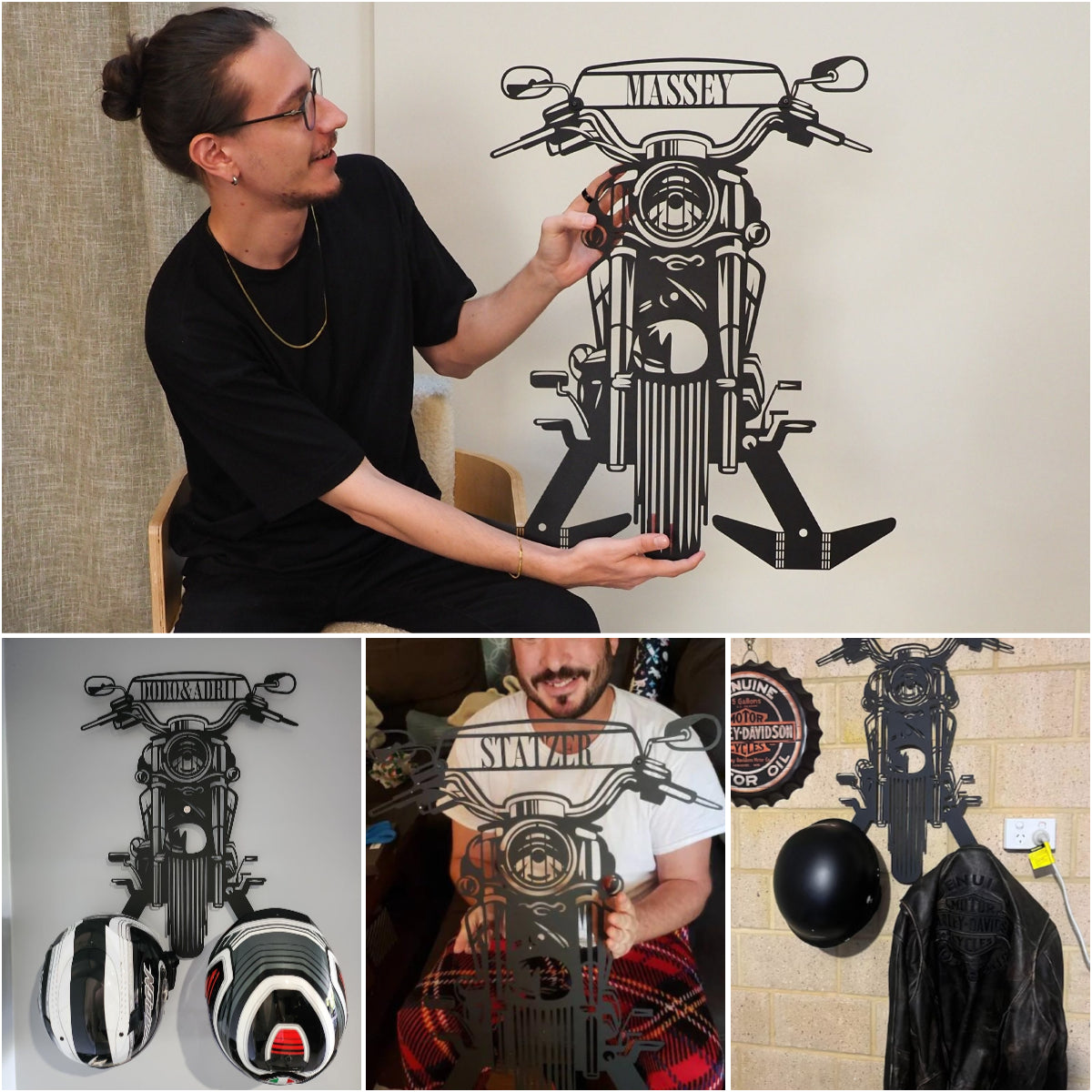 💝Personalized Motorcycle Helmet Holder🎁