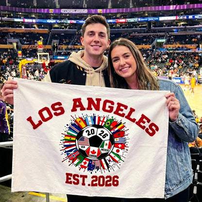 Custom 2026 Soccer Tournament Flag,Customize name, venue, event & more