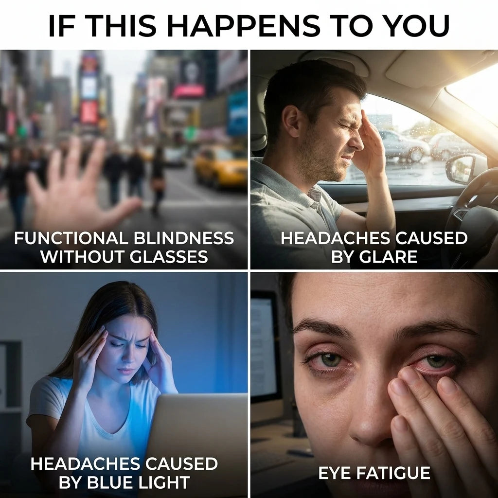 👓Smart Vision Glasses – Anti-Glare UV Protection with Infrared Night Vision