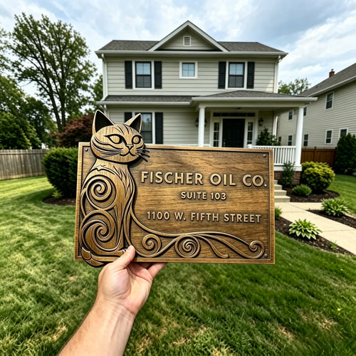 Custom Wooden Signs & Plaques – Personalized Cat Plaque
