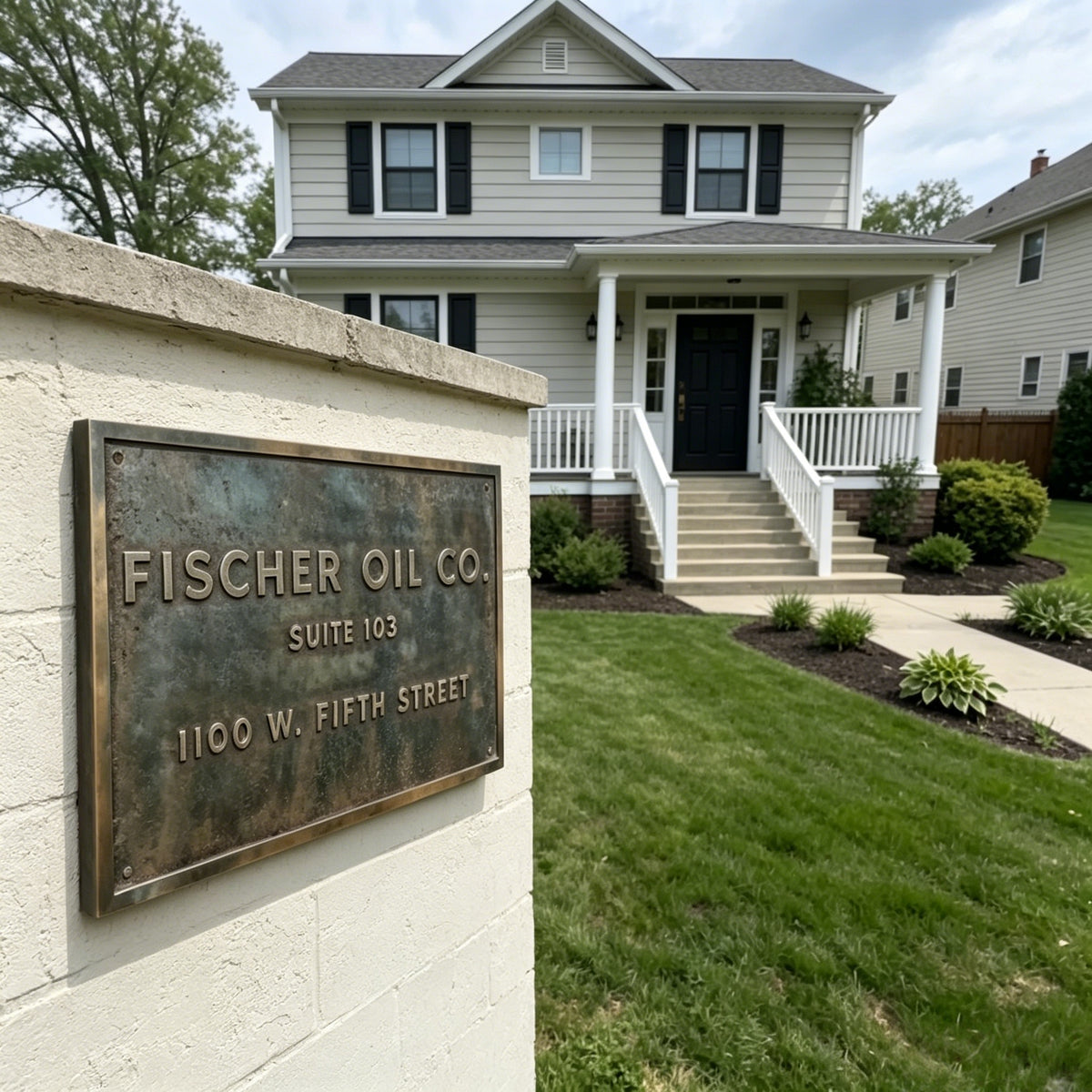 Custom made cast bronze Signs & Plaques - Personalized plaque