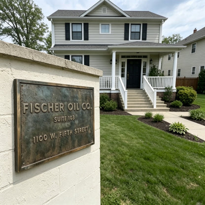Custom made cast bronze Signs & Plaques - Personalized plaque