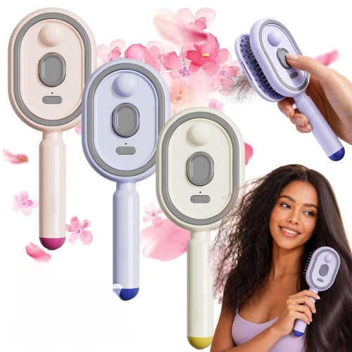 Electric Spray Air Cushion Massage Comb | Self-Cleaning Anti-Tangle