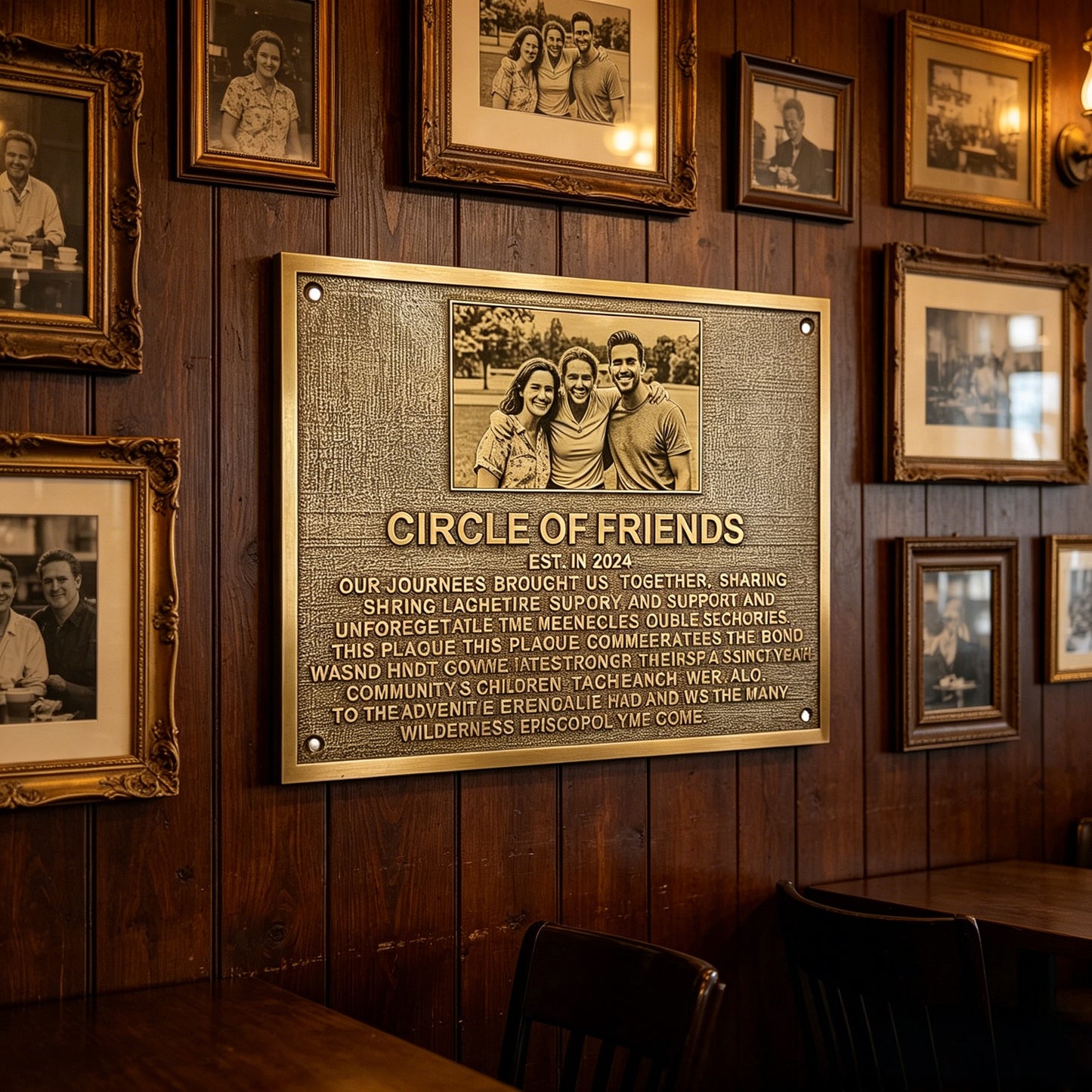 Custom made cast bronze Signs & Plaques - Personalized Memorial Sign