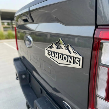 Custom Outdoor Adventure Auto Badge