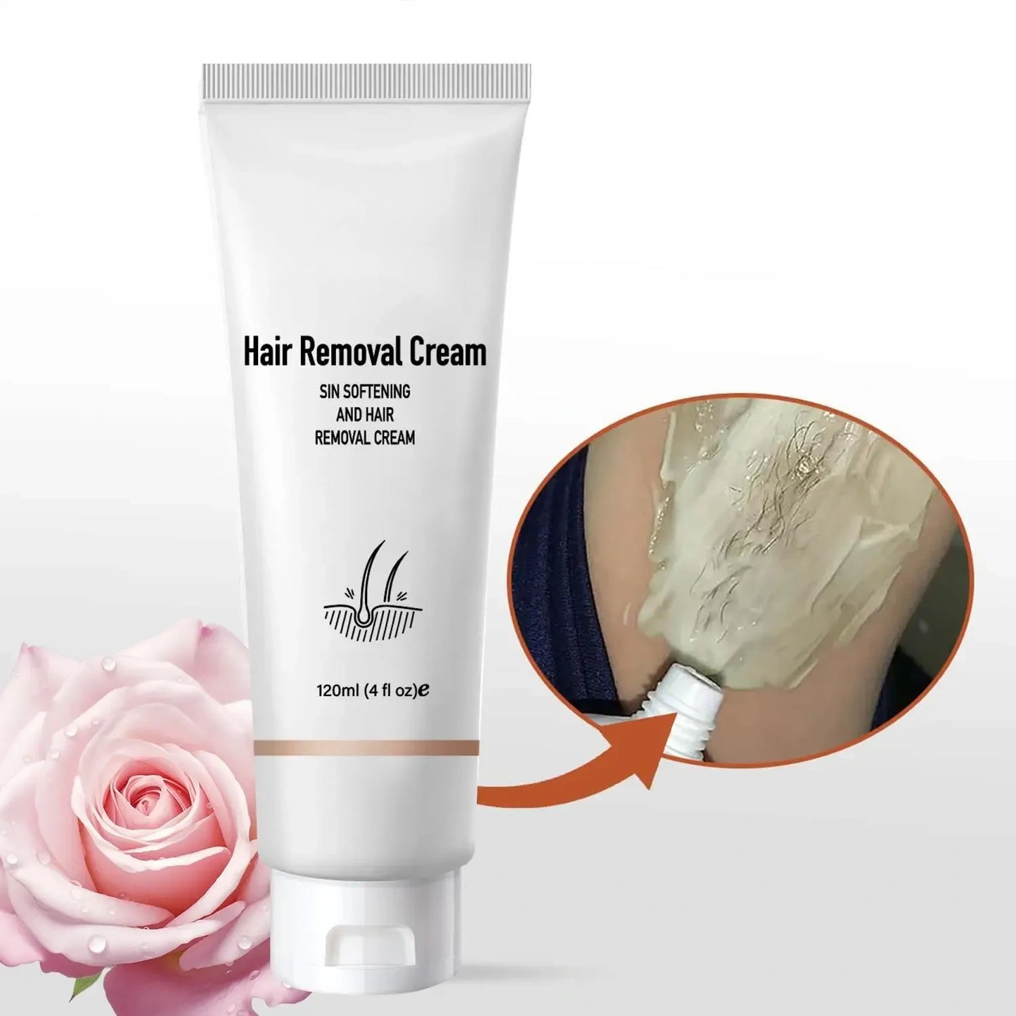 Hair Removal Cream for Men & Women, Gentle Depilatory Gel for Full Body