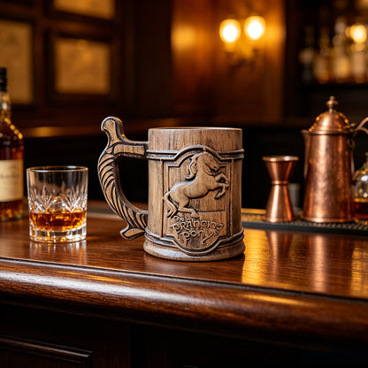 Personalized Wooden Beer Mug