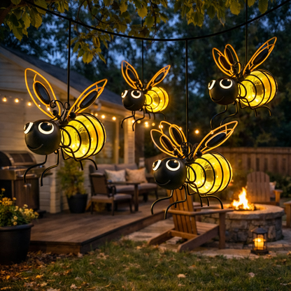 ✨  Create magic in the garden ! 🐝☀️🐝Hanging solar light for outdoor use -