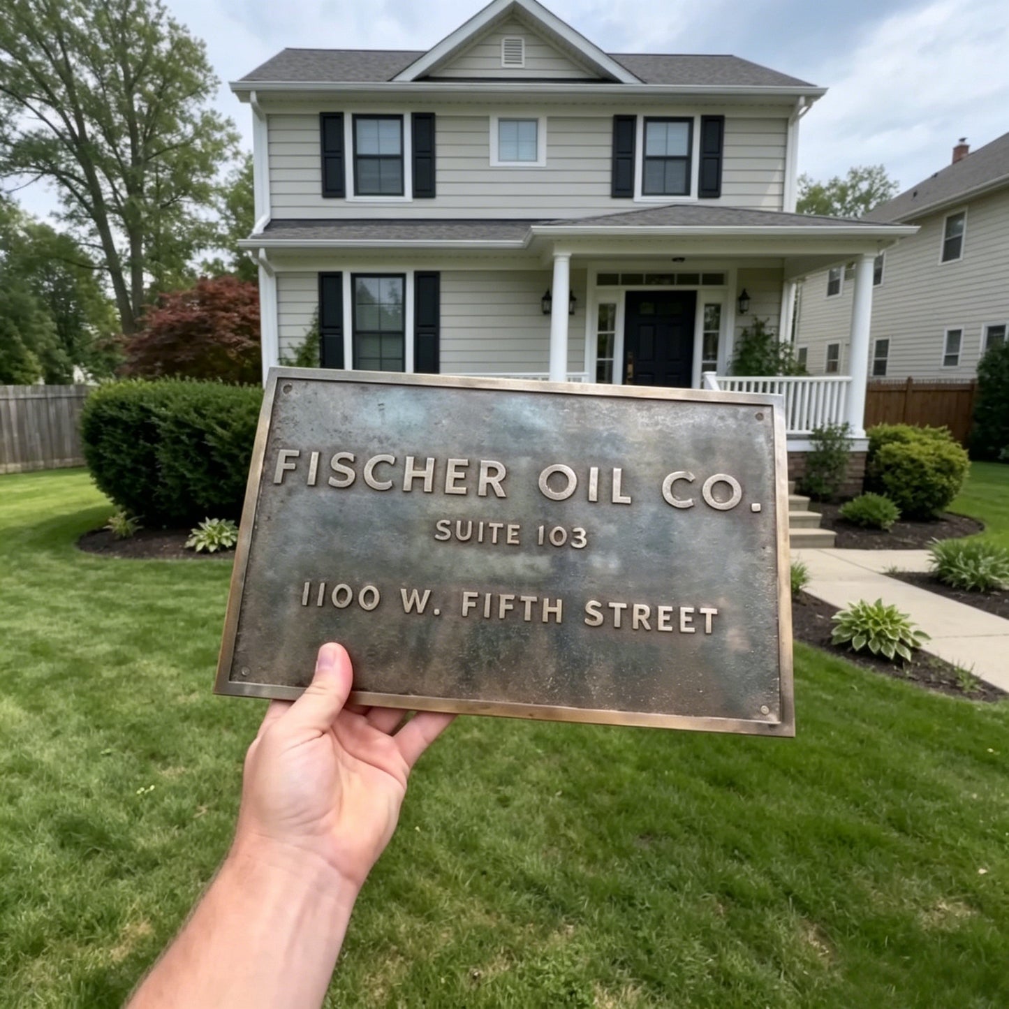 Custom made cast bronze Signs & Plaques - Personalized plaque