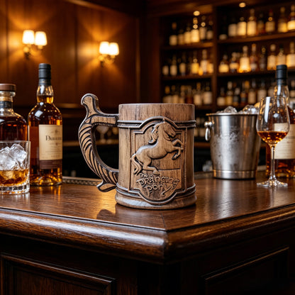 Personalized Wooden Beer Mug