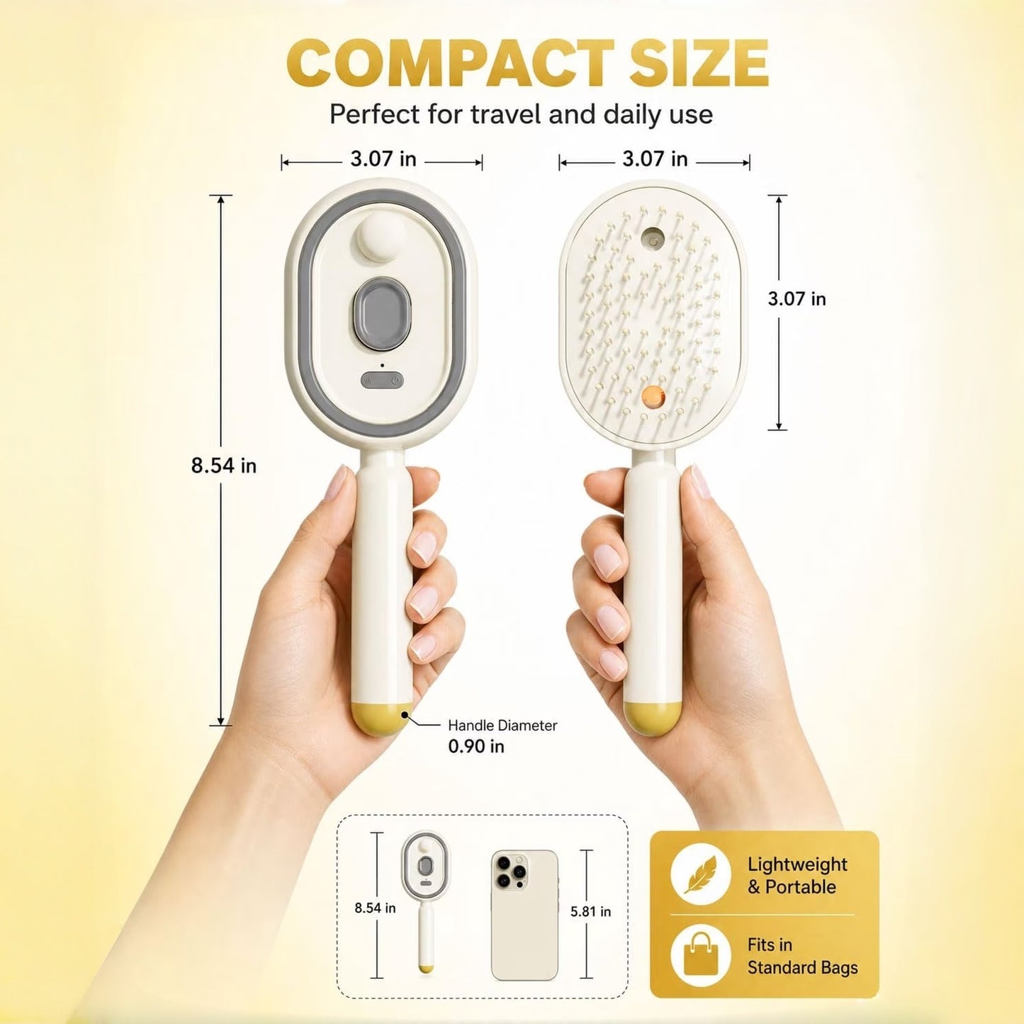 Electric Spray Air Cushion Massage Comb | Self-Cleaning Anti-Tangle