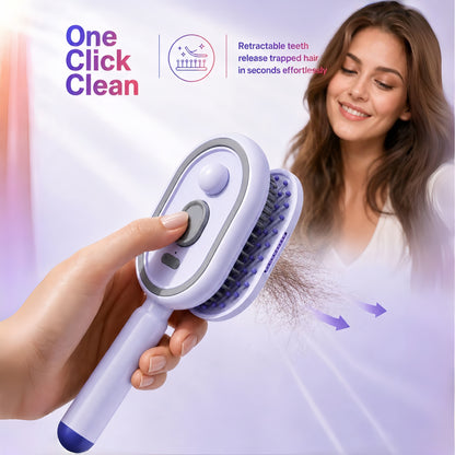 Electric Spray Air Cushion Massage Comb | Self-Cleaning Anti-Tangle