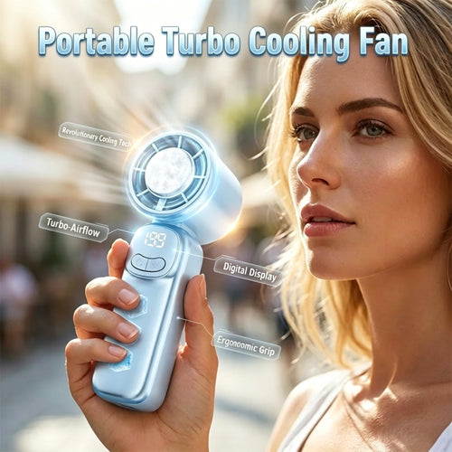 Mini handheld fan with long-lasting battery life