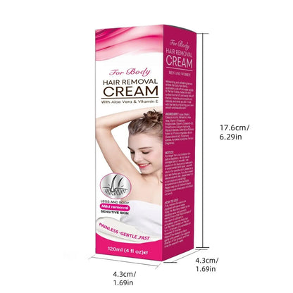 Hair Removal Cream for Men & Women, Gentle Depilatory Gel for Full Body