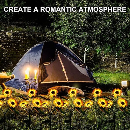 🔥🌻Solar LED Sunflower Garden Lights, Realistic Night Glow for Yard, Lawn, Patio and Porch Decoration, Wate0rproof IP65🔥