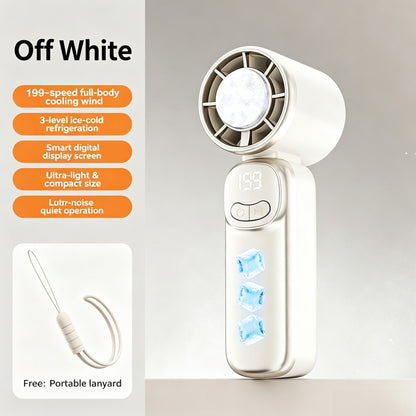 Mini handheld fan with long-lasting battery life