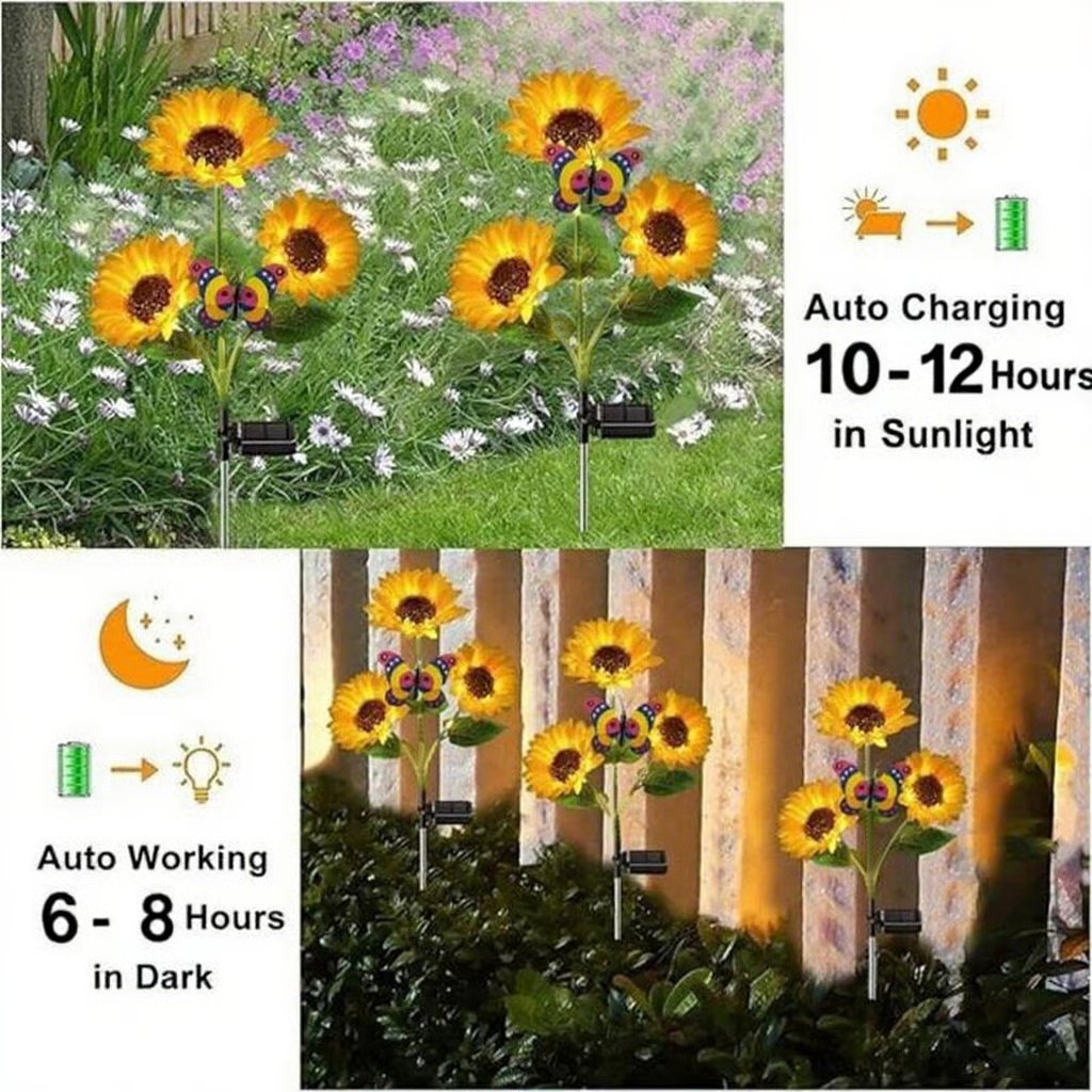🌻Solar LED Sunflower Garden Lights