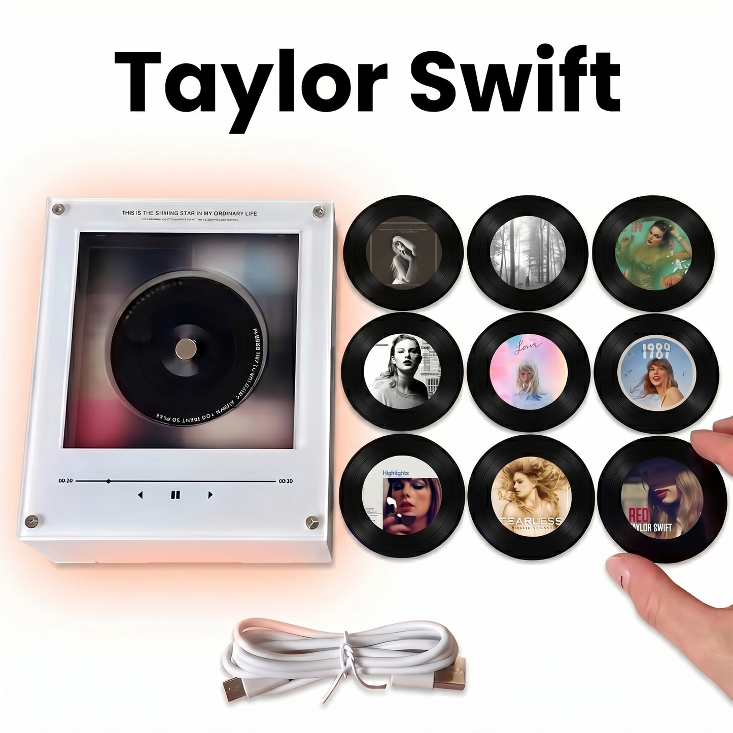 🎵 50% OFF – MagTunes Player Retro Magnetic Vinyl Music Player
