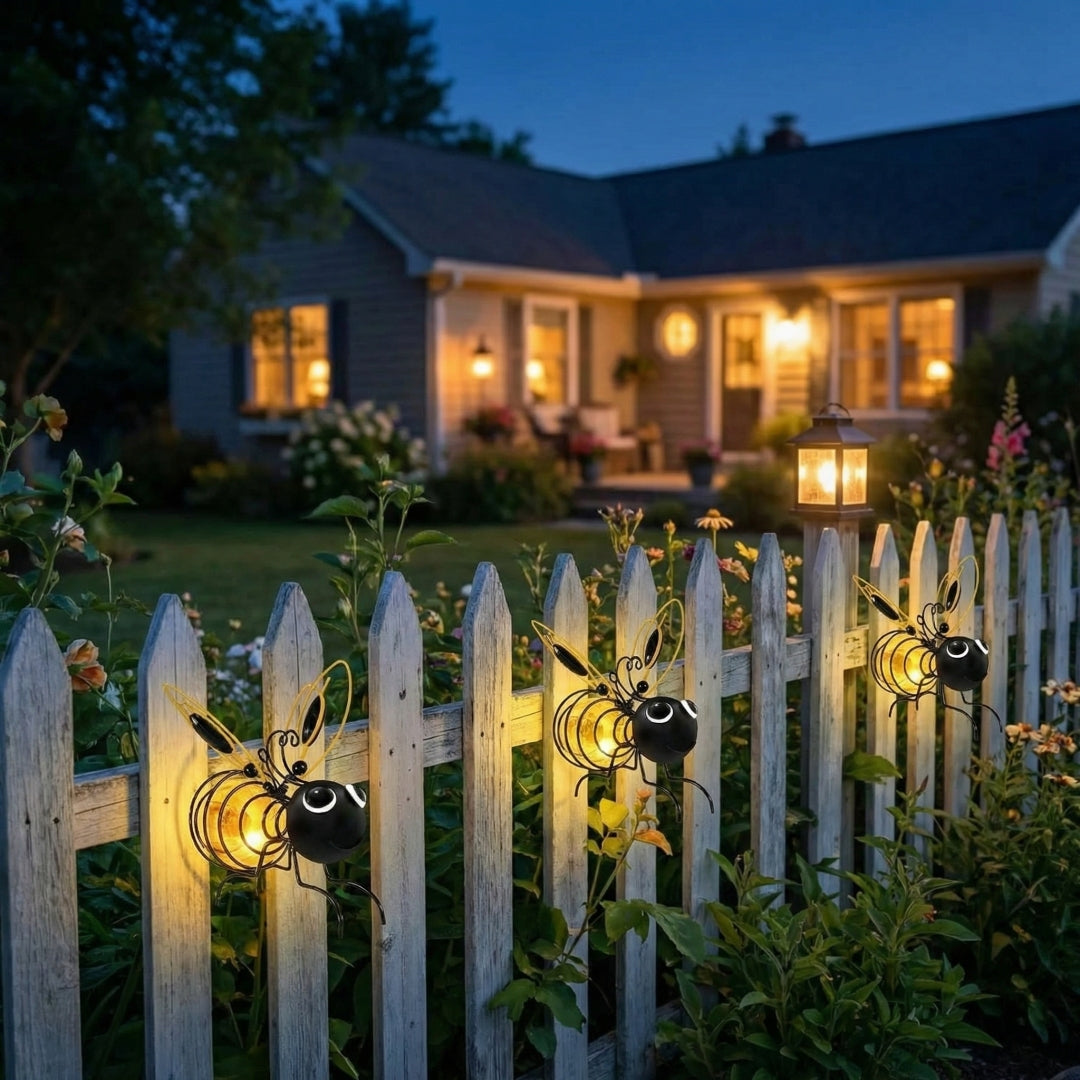 ✨  Create magic in the garden ! 🐝☀️🐝Hanging solar light for outdoor use -