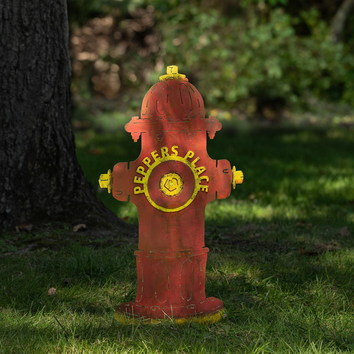 Personalized Dog's Spot Garden Sculpture