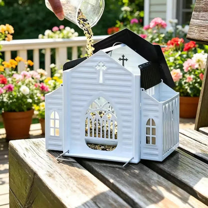 The Sanctuary Glow Church Bird Feeder