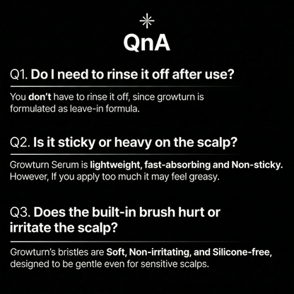 Hair Growth Serum with Massage Brush Applicator – Thickening & Hair Regrowth Scalp Treatment