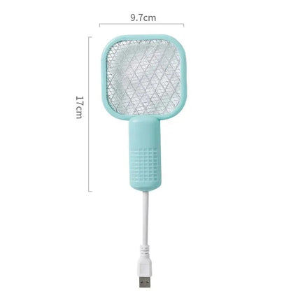 Plug-in Wall Mount Electric Bug Zapper Racket | 2-in-1 Mosquito Fly Killer