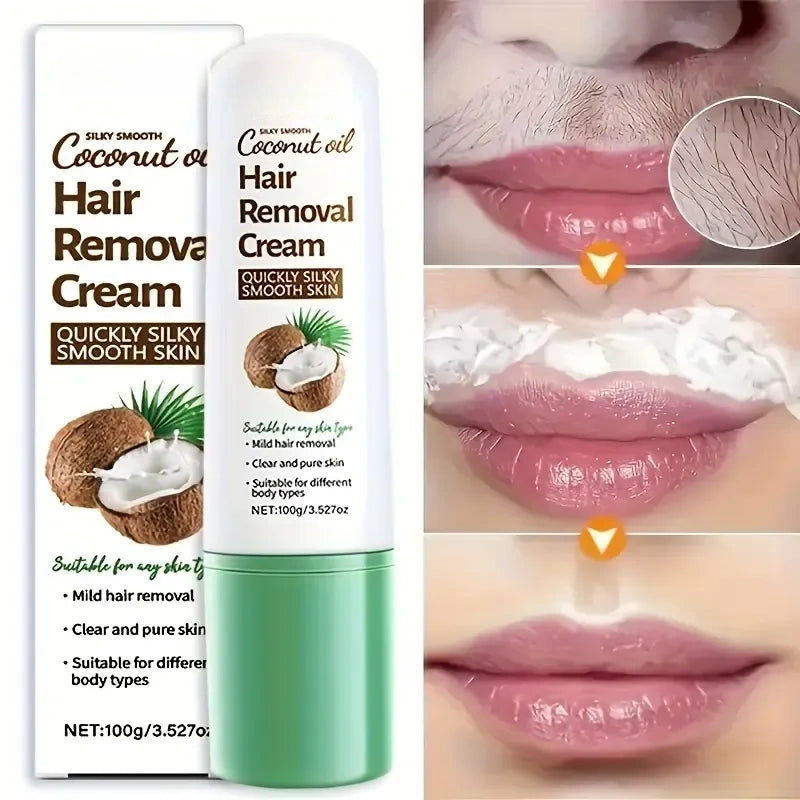 Hair Removal Cream for Smooth Skin - Effective for All Body Parts