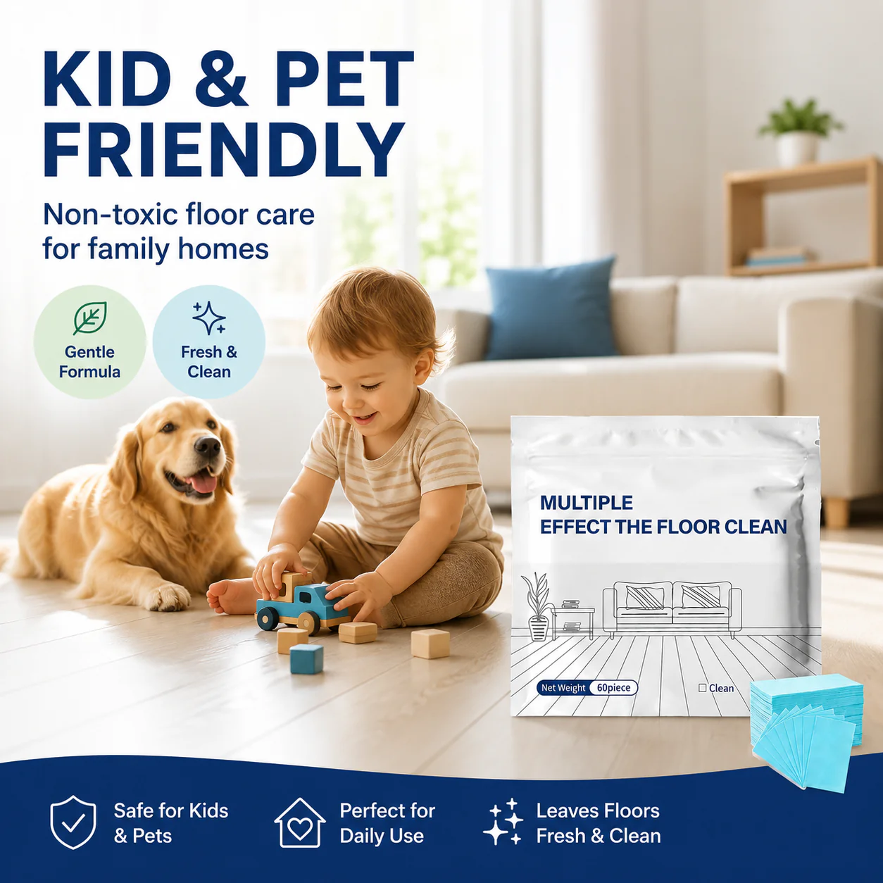 💥 Multi-Effect Floor Cleaning Tablets | Fast Dissolving & No-Rinse Formula