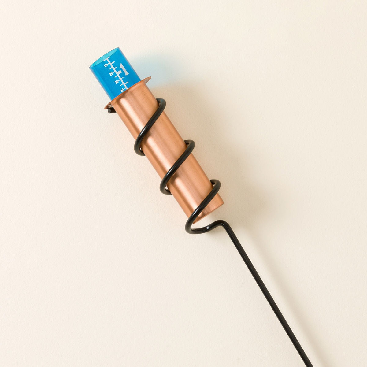 Copper Rain Gauge, Tabletop Copper Rain Gauge