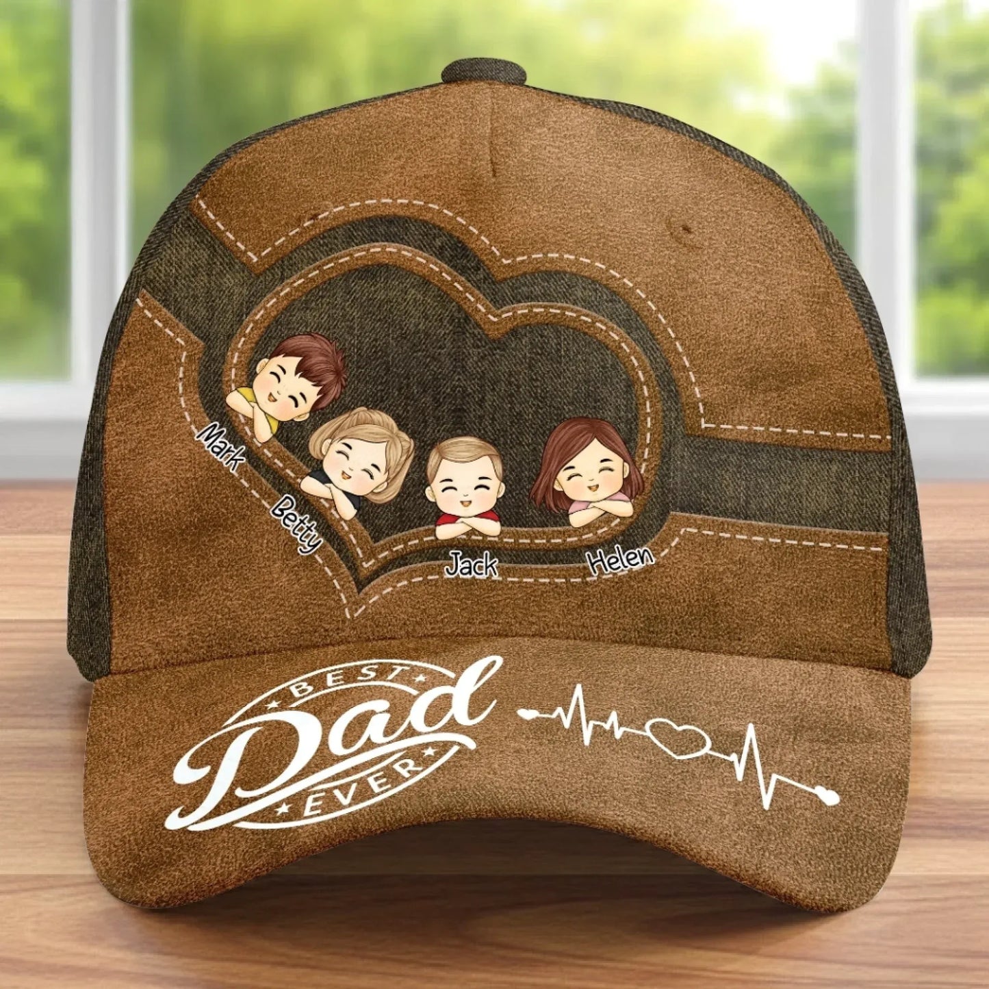 Best Dad Ever - Family Personalized Custom Hat