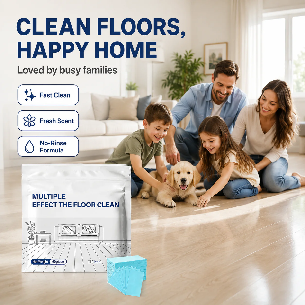 💥 Multi-Effect Floor Cleaning Tablets | Fast Dissolving & No-Rinse Formula