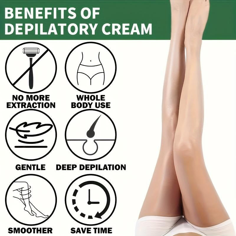 Hair Removal Cream for Smooth Skin - Effective for All Body Parts