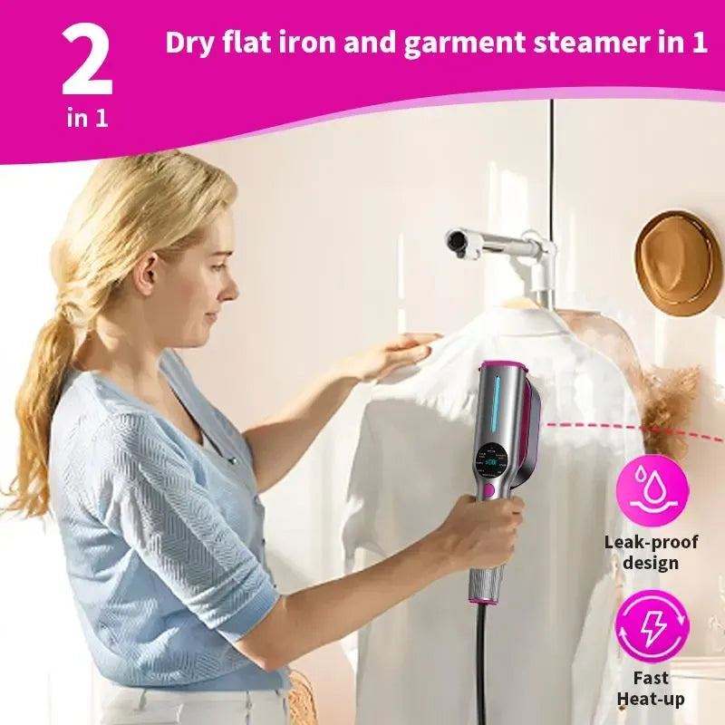 2-in-1 Rotatable Handheld Steam Iron