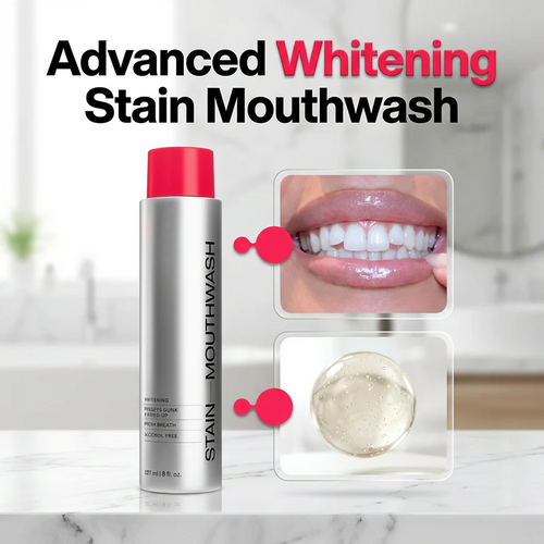 Whitening Stain Removal Mouthwash | Remove Coffee & Tea Stains
