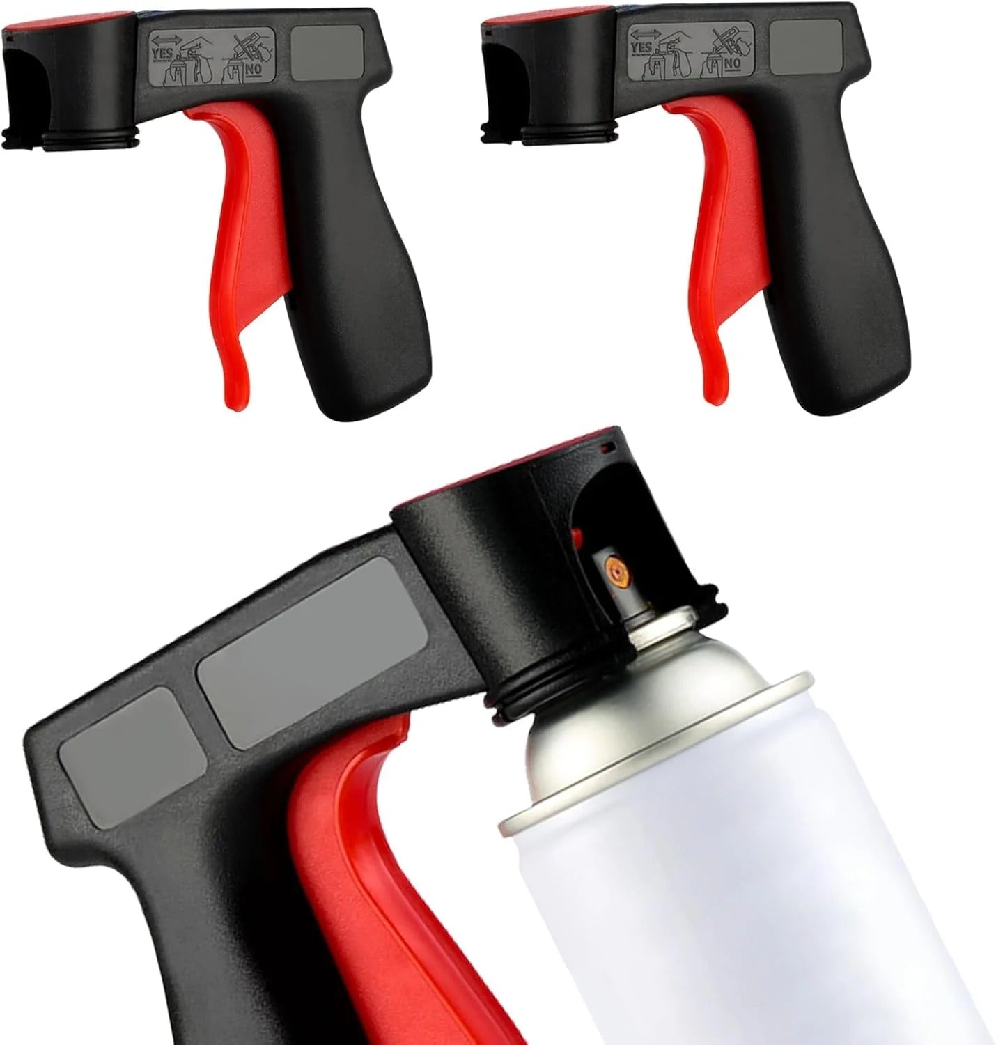 Universal Aerosol Spray Can Trigger Handle with Full Grip Reusable Design