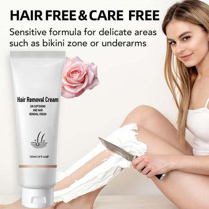Hair Removal Cream for Men & Women, Gentle Depilatory Gel for Full Body