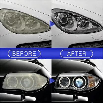 🚘Automotive Headlamp Restoration Fluid Kit – 💡Suitable for Yellowed or Foggy Lenses & Clear Surfaces