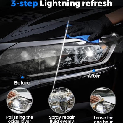 🚘Automotive Headlamp Restoration Fluid Kit – 💡Suitable for Yellowed or Foggy Lenses & Clear Surfaces
