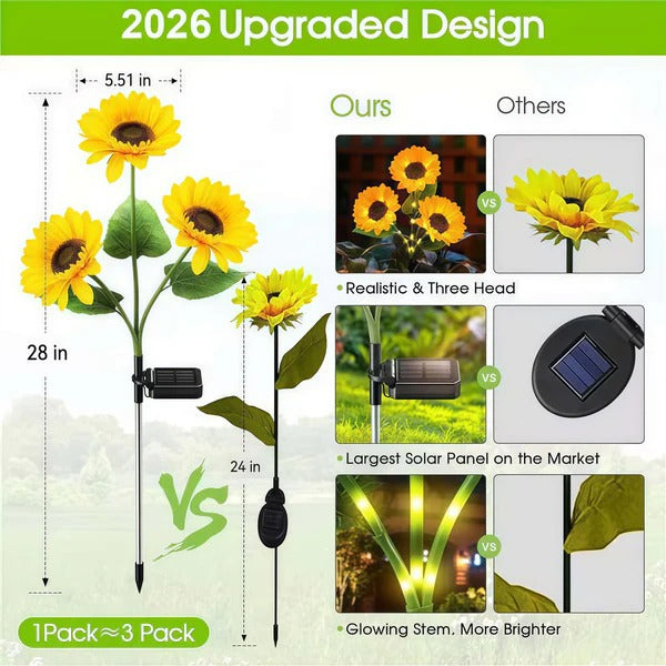 🌻Sunflower Solar Powered Lights for Garden