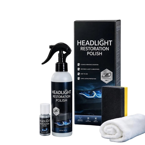 🚘Automotive Headlamp Restoration Fluid Kit – 💡Suitable for Yellowed or Foggy Lenses & Clear Surfaces