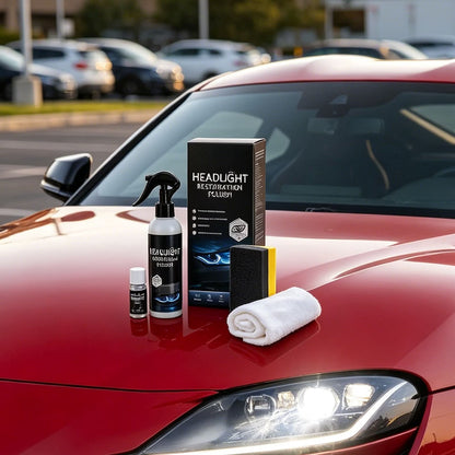 🚘Automotive Headlamp Restoration Fluid Kit – 💡Suitable for Yellowed or Foggy Lenses & Clear Surfaces