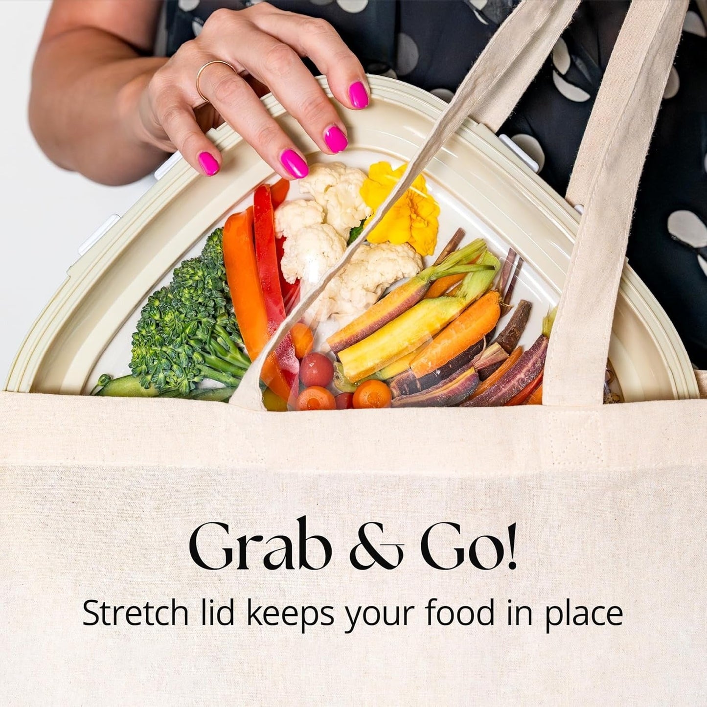 🥗 50% OFF Today Only! Portable Snack Tray 4-Pack — Your All-in-One Food Organizer 🍓