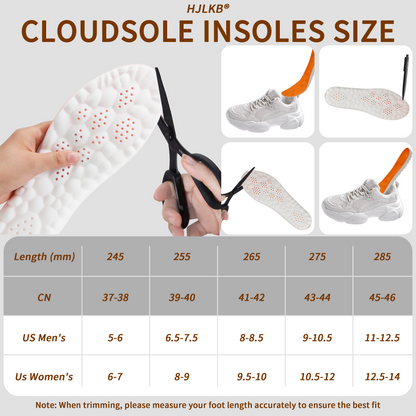 2026 New 4D Cloud Insoles for Men Women,Super Soft Memory Foam Insoles with Arch Surpport 