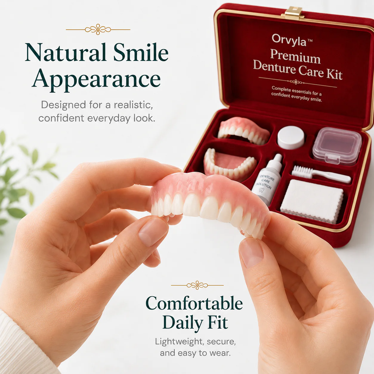 🦷 Medical Full Denture with Strong Suction Custom-Fit Full Functional Dentures