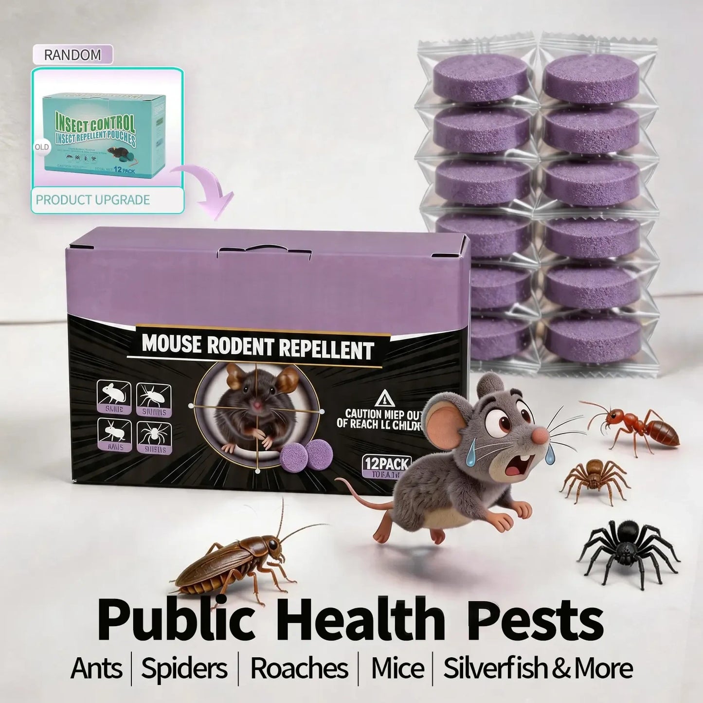 Powerful Professional Rodent Killer-Fast Action Bait for Indoor Outdoor Control