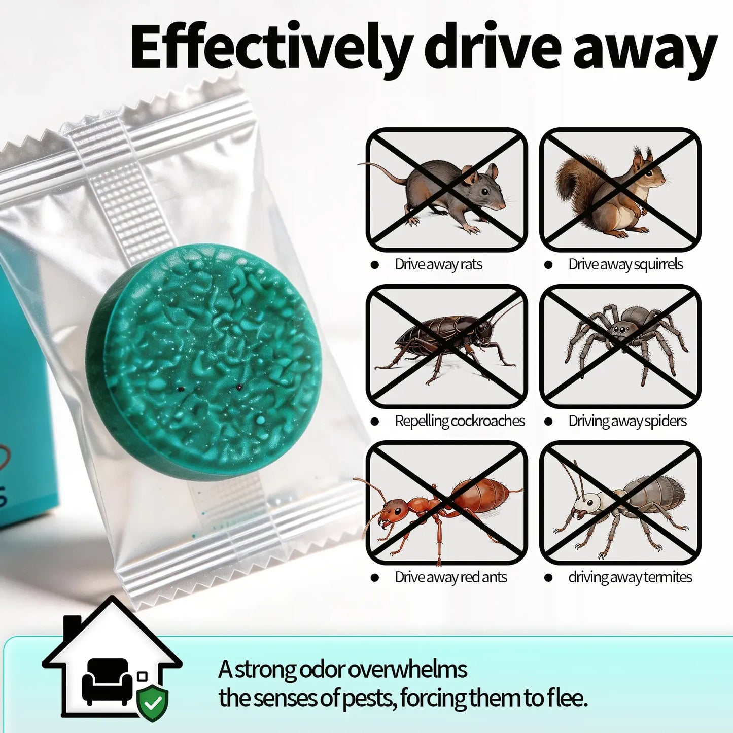 Powerful Professional Rodent Killer-Fast Action Bait for Indoor Outdoor Control