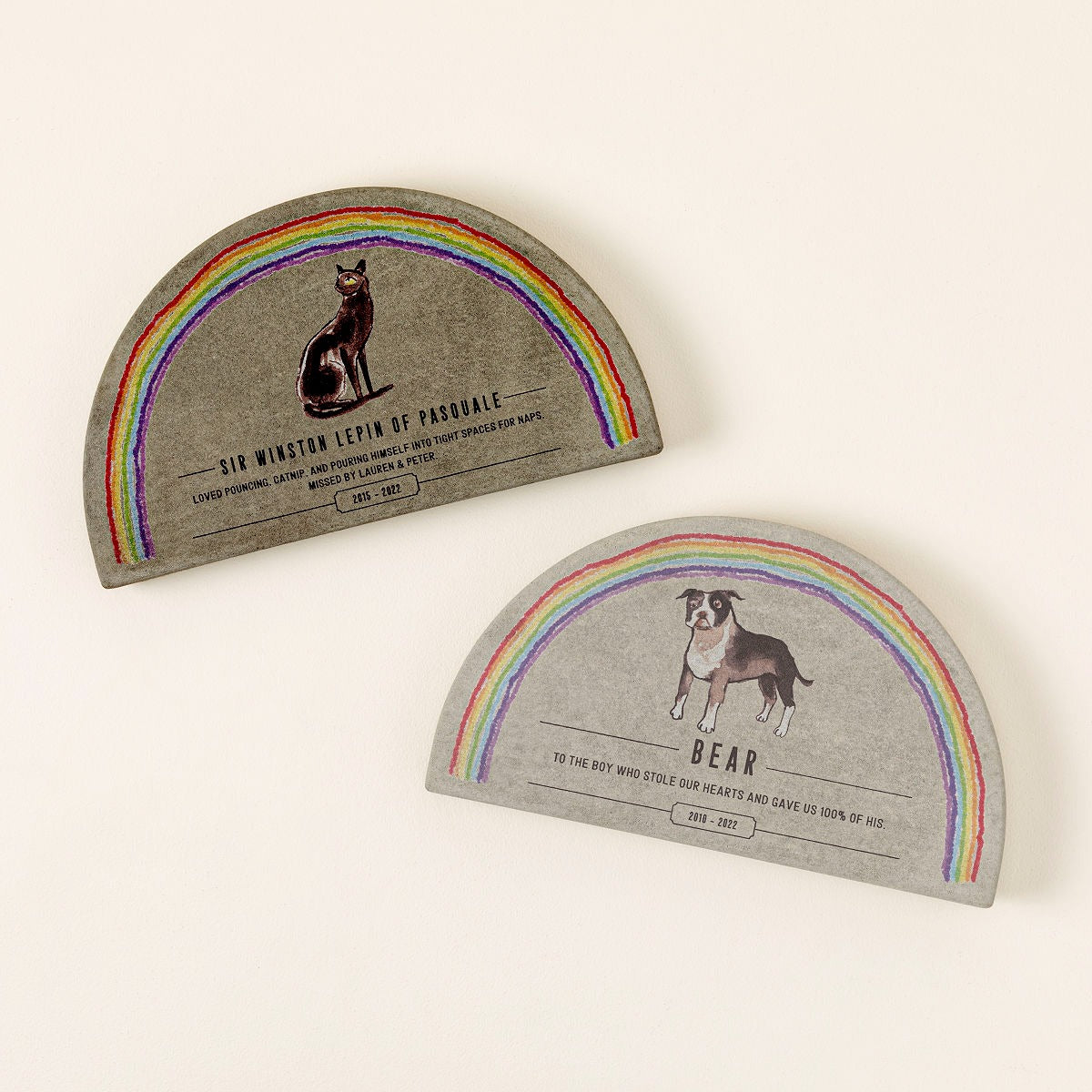 Rainbow Bridge Pet Memorial Garden Plaque